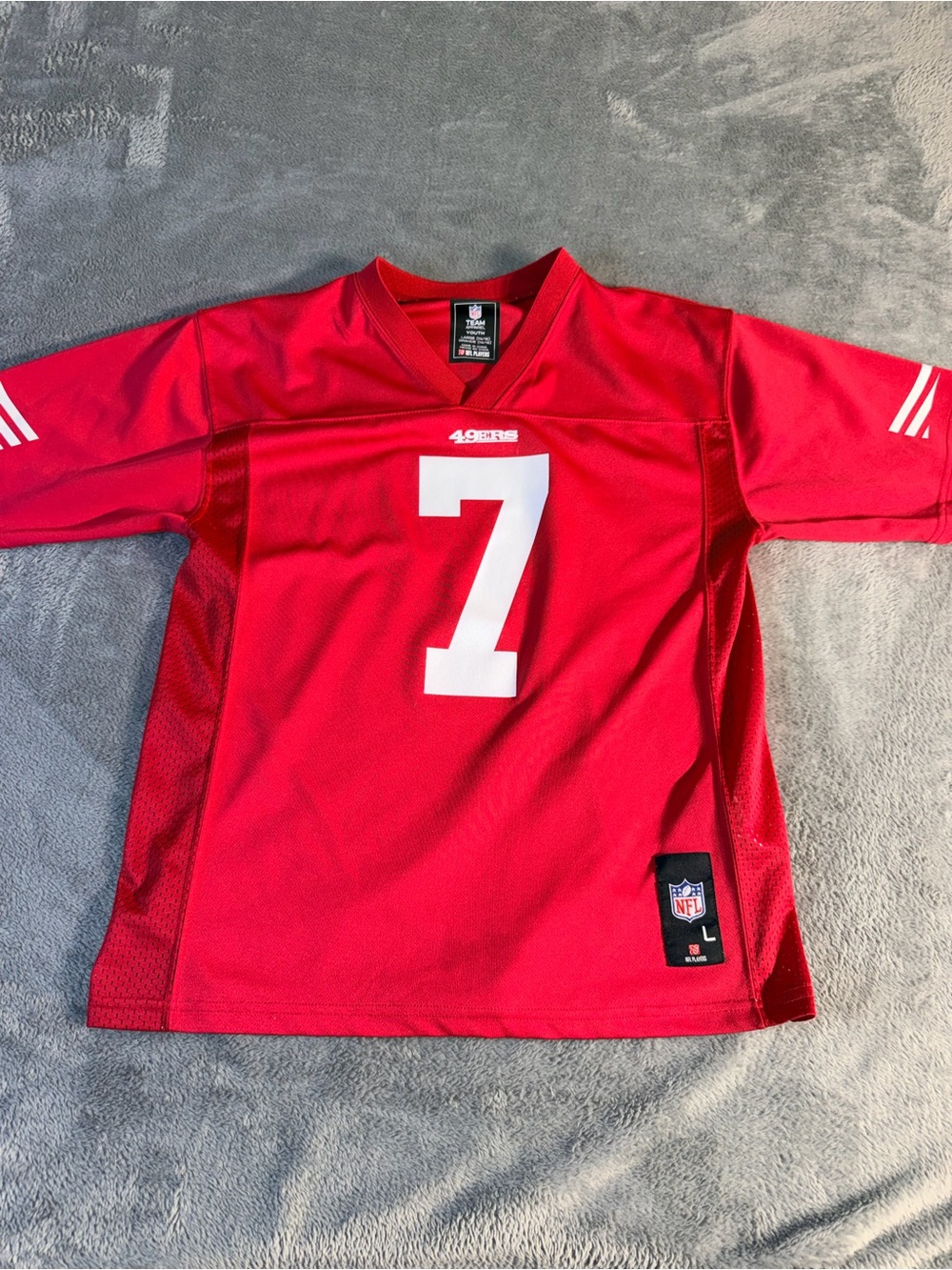 Colin Kaepernick Jersey NFL Apparel Boys Youth Large 14/16 Red #7